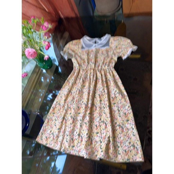 Scarlet Darkness Other - Vintage Scarlet Darkness Girls Floral Cottagecore Dress Lace Trim Size 12Y